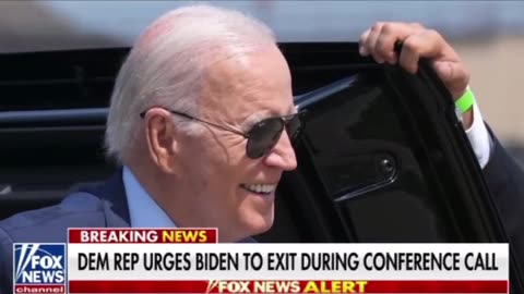 Dem rep urges Biden to exit during conference call