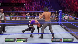 wwe 2k22 myrise walkthrough 149 mixed tag match 3