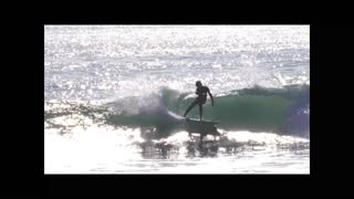 15 year old David Gibson surfing Lower Trestles