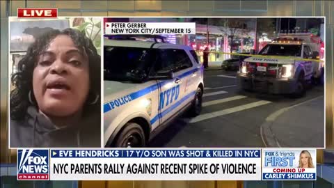 The mother of a 17-year old killed in a New York City shooting demands more cops