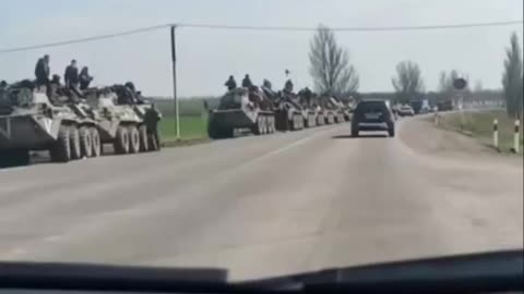 Russian military convoy
