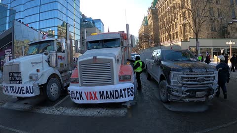 Truckers Convoy 2022 - Canada is Pro-Freedom - Arriving at Ottawa pt.2