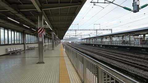 Shinkansen passing