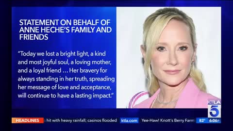 Anne Heche declared 'brain dead' a week after Mar Vista crash