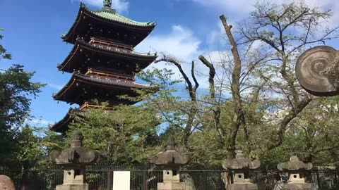 An old Japanese temple