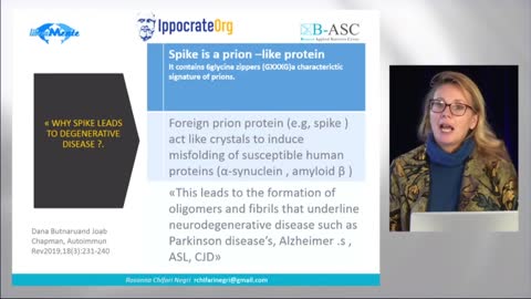 Gli effetti neurologici della proteina spike - Dott.ssa Rosanna Chifari / Robert Malone