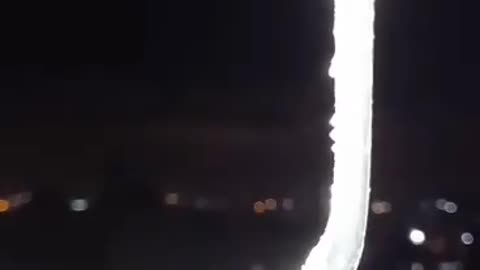Breaking | Raw combat footage of Iron dome intercepting rockets from Gaza a while ago
