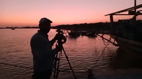 While covering KT Bandar in Sindh, Pakistan