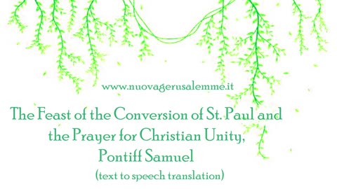 The Feast of the Conversion of St. Paul and Prayer for Christian Unity
