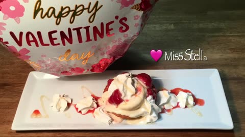 Super Hungry Pup Eats Special 🩷Valentines Strawberry Cream Pie