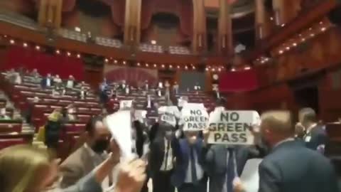 Parlamentarios Italianos se resisten al pasaporte verde