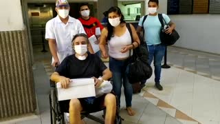 El santandereano Germán Muñoz venció el coronavirus tras 49 días hospitalizado.