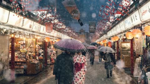 Photographer Captures Tokyo During A Heavy Snowstorm
