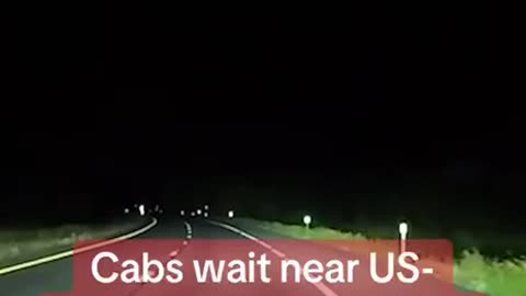 cabs wait at border in Canada