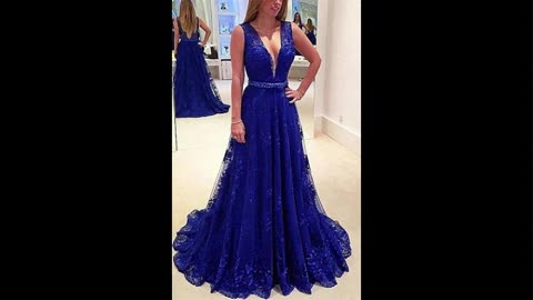 Ladies Royal Blue Dresses