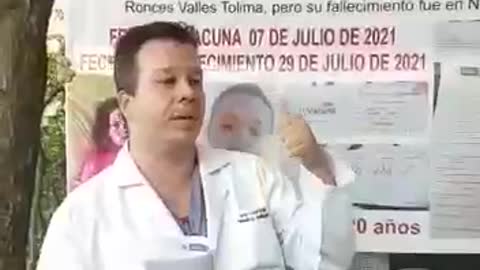 Dr Jose Luis Mejia gente en hospital por falsas vacunas sinovac pfizer astrazeneca moderna