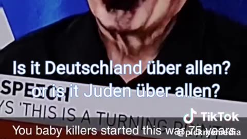 Is it Deutschland über allen? or is it Juden über allen