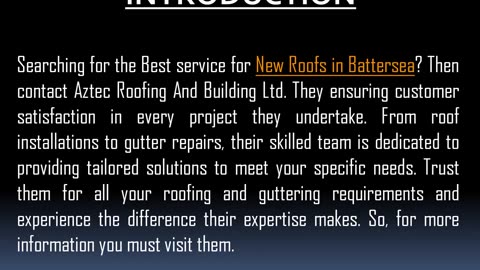 Best service for New Roofs in Battersea