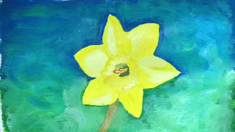 Daffodil painting 🌼