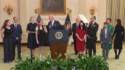 Biden Makes Creepy Remark To Young Girl, Hugs Her For Extended Period