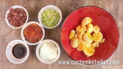 Keto Bacon and Kimchi Deviled Eggs Video