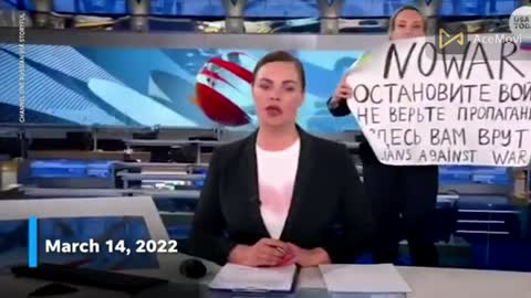 Russian TV journalist Ovsyannikova protests war, faces prison