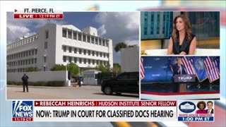 Trump appears in court for classified documents hearing.