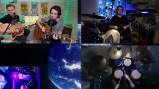 Alex GooVern play drums live, Jam with Josh Taerk - Love Medley