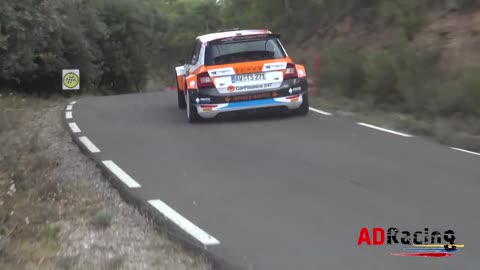 the moment when the rally car jumps