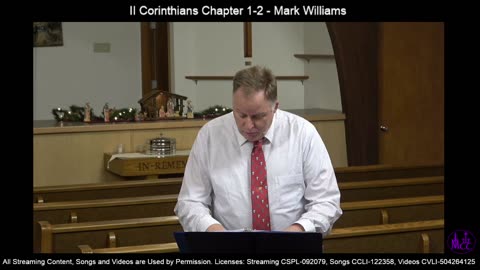 II Corinthians Chapter 1-2 - Mark Williams - 12-10-23