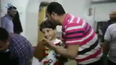 Honoring Osama Samara (10 years) from Nablus after completing the preservation of the Quran