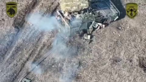 Drone Strikes on What Remains of a Russian APC