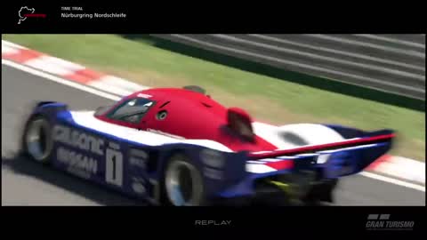 Nissan R92CP Group C Race Car Vs The Nurburgring