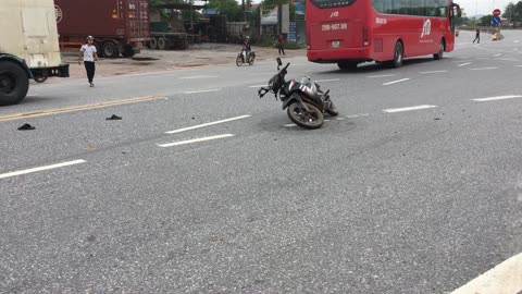 Riderless Motorcycle Doing Donuts