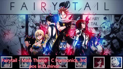 Fairytail - Main Theme - C Harmonica Cover (tabs)