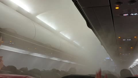 Smog in the plane I've never seen it