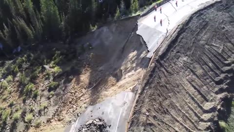Wyoming's Teton Pass Road Collapses In Landslide | June 8, 2024