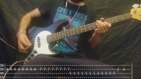 Blur - Song 2 Bass Cover (Tabs)