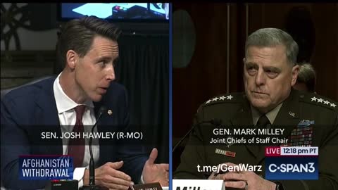 Sen. Josh Hawley Calls for General Milley to Resign
