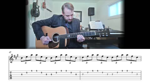 Bile Them Cabbage Down - Bluegrass Crosspicking Guitar Lesson (Sheet Music + TAB)