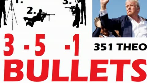 3 5 1 bullet theory. The FIRST 3 shots were NOT fired by Crooks. AR15 was PLANTED on the roof