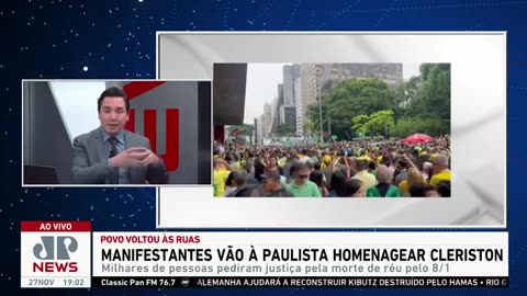 Manifestantes lotam Avenida Paulista para homenagear Cleriston