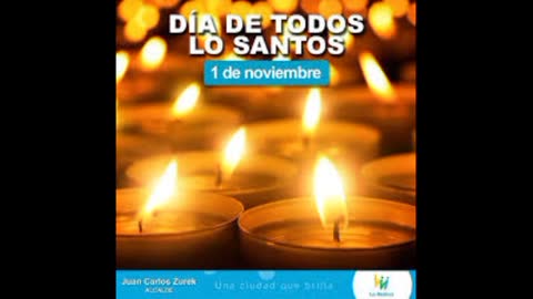 DIA DE LOS SANTOS Y DIA DE LOS DIFUNTOS 1 Y 2 DE NOVIEMBRE