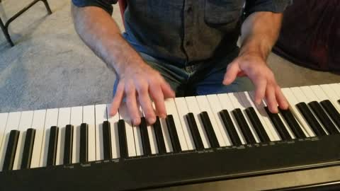 Rudolf the red nosed reindeer keyboard and vocals