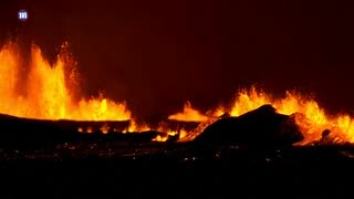 Iceland volcano FINALLY erupts spewing lava and smoke into the air