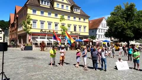 Friedens - Demo - Schwäbisch Gmünd am 16.07.2022.