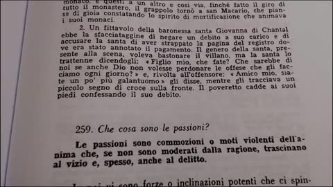 261 (terza parte, con approfondimento sulle passioni) Catechismo San Pio X