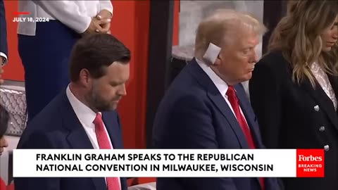 Trump And Vance Join In As Rev. Franklin Graham Leads The RNC In Prayer