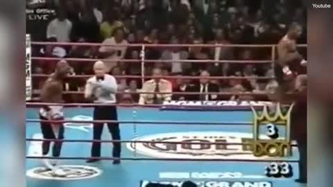 Historic moment Mike Tyson bites ear off Evander Holyfield in 1997