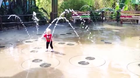 Funny Babies Playing With Water || Baby Outdoor Videos